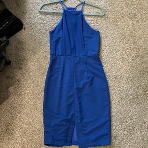 Finders Keepers Blue Knee length dress